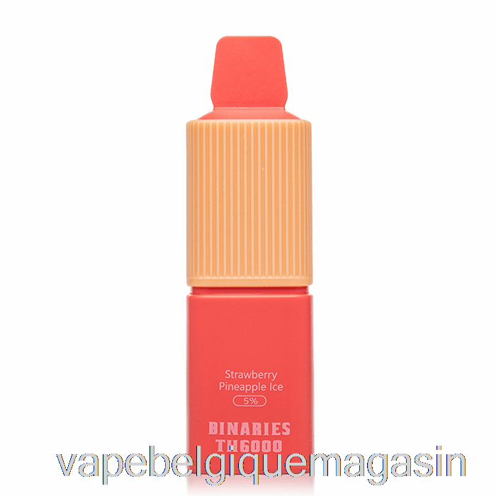 Vape Belgique Horizon Binaires Th6000 Jetable Fraise Ananas Glace